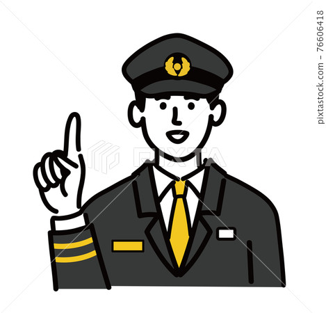 男青年列車長矢量流行提案建議 76606418