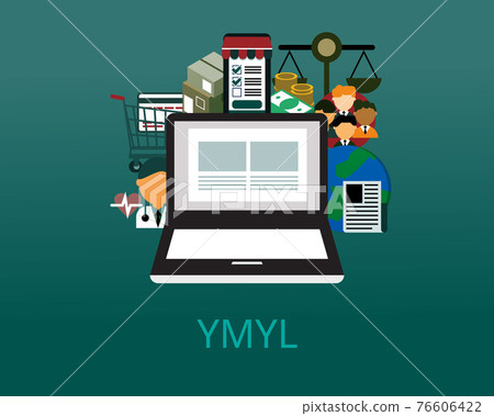 YMYL (Your Money or Your Life) for SEO in content marketing guideline vector 76606422
