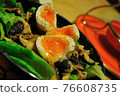 Soft-boiled egg and mushroom salad Soft-boiled egg and mushroom salad 76608735