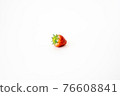 One strawberry on a white background 76608841