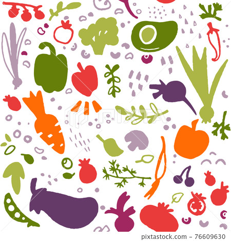 Food seamless pattern. Healthy nutrition.... - Stock Illustration ...