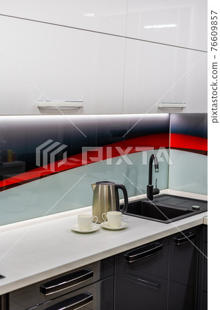 Beautiful interior kitchen corner. Kitchen design Beautiful interior kitchen corner. Kitchen design 76609857