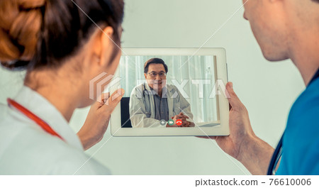 Doctor telemedicine service online video for virtual patient health medical chat Doctor telemedicine service online video for virtual patient health medical chat 76610006
