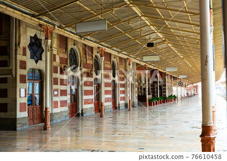 Platform of ancient Sirkeci railway station in Istanbul, Turkey 76610458