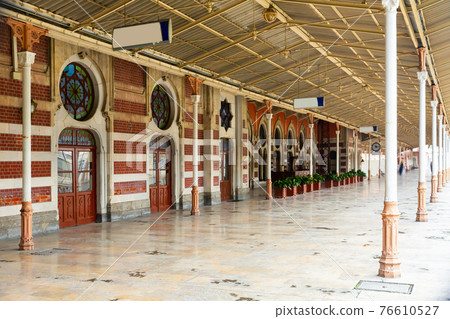 Central Railway Station in Istanbul, Turkey. 76610527