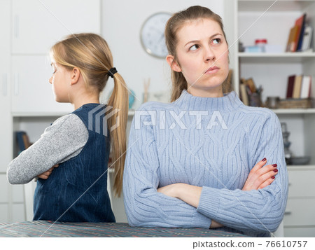 Mother and daughter take offense Mother and daughter take offense 76610757