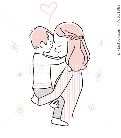 Hand-painted 1color I love moms Hand-painted 1color I love moms 76611068