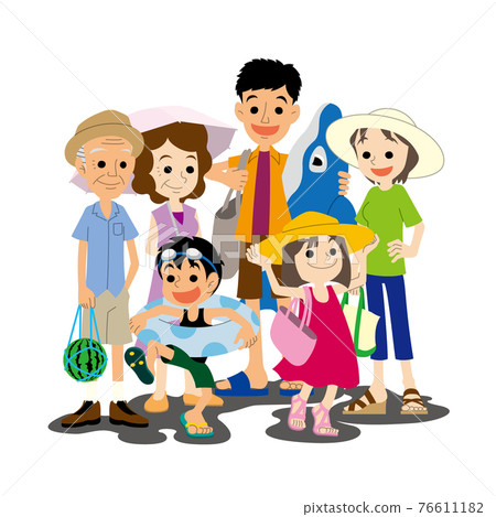 一家人去海灘 76611182