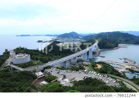 從大鳴門大橋展望台看到的鳴門街景 76611244