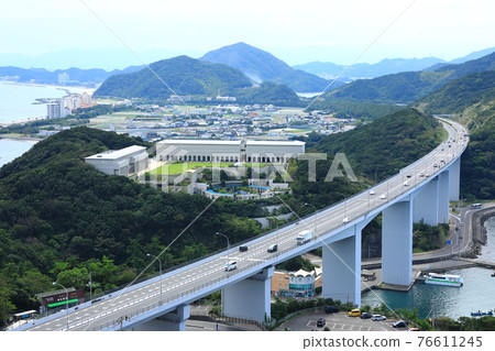 Naruto townscape seen from the Onaruto Bridge observatory 76611245