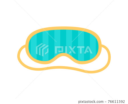 Sleep mask for eyes with stripes. Night accessory to sleep, travel and recreation. Sleep mask for eyes with stripes. Night accessory to sleep, travel and recreation. 76611392