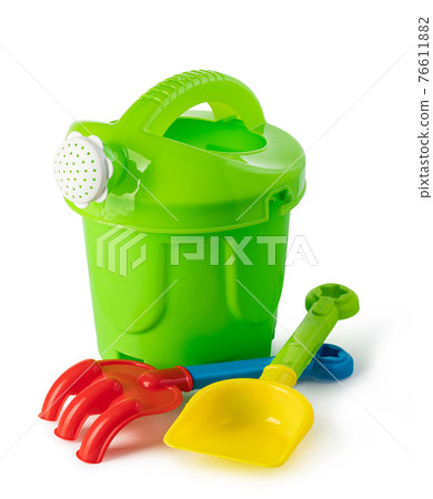 beach toys isolated on white 76611882