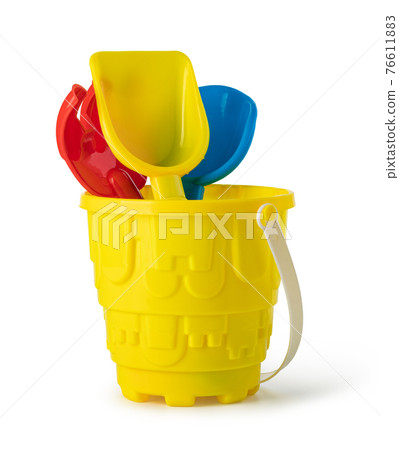 beach toys isolated on white 76611883