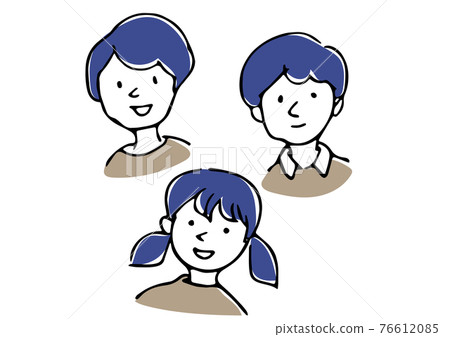 Smiling child's illustration 76612085