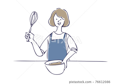 Woman cooking Woman cooking 76612086