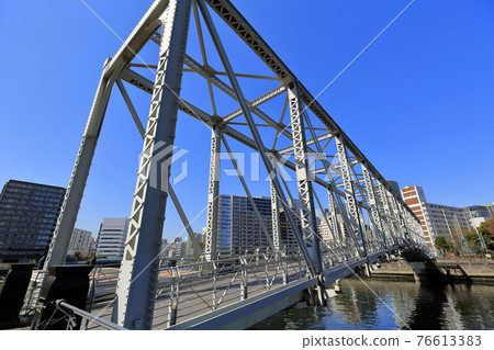 東京 Tennozu Isle Cityscape Tennozu Fureai Bridge 76613383