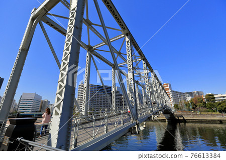 東京 Tennozu Isle Cityscape Tennozu Fureai Bridge 76613384