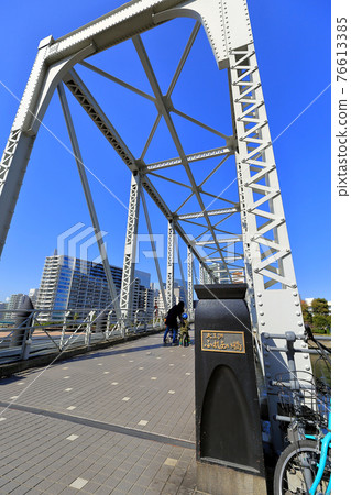 東京 Tennozu Isle Cityscape Tennozu Fureai Bridge 76613385