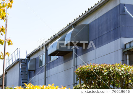 Manufacturing factory exhaust duct weather cover 76619646