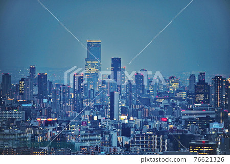從千里中央眺望的大阪夜景 從千里中央眺望的大阪夜景 76621326