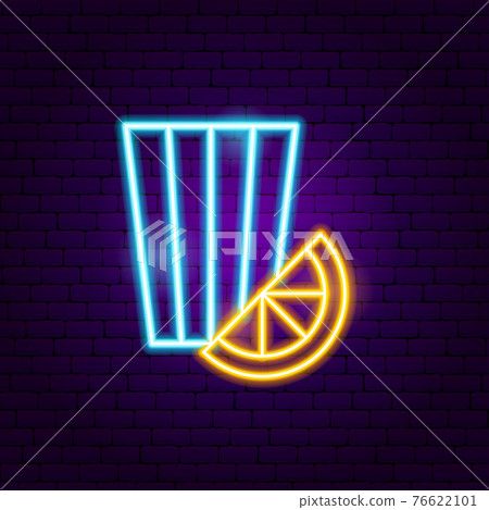 Tequila with Lemon Neon Sign Tequila with Lemon Neon Sign 76622101