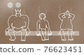3 men in the sauna 76623451