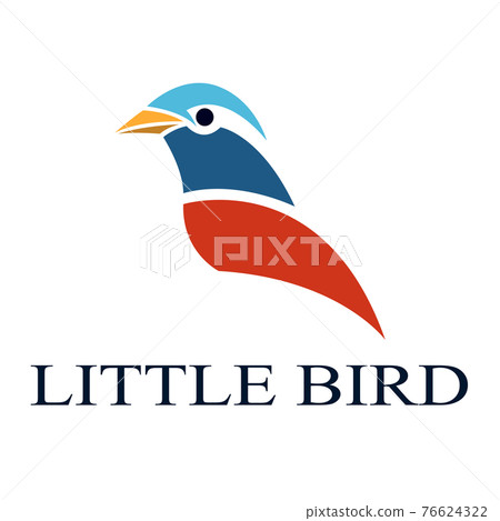 The abstract vector image of a little bird.It is suitable for making logos or decorations. The abstract vector image of a little bird.It is suitable for making logos or decorations. 76624322