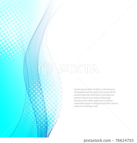 Abstract blue wave element Wave flow background - Stock Illustration ...