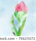 Floral watercolor background - vector illustration 76625072