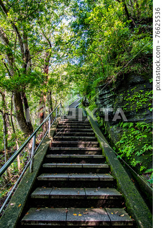 The road from the Great Buddha to the hell peep at Mt. Nokogiri in Kyonan Town, Awa District, Chiba Prefecture The road from the Great Buddha to the hell peep at Mt. Nokogiri in Kyonan Town, Awa District, Chiba Prefecture 76625536