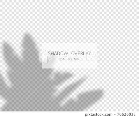 Shadow overlay effect. Natural shadows isolated on transparent background. Vector illustration. Shadow overlay effect. Natural shadows isolated on transparent background. Vector illustration. 76626035
