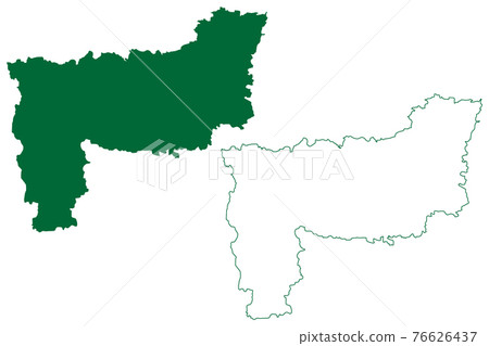 Purnia In Bihar Map Purnia District (Bihar State, Division,... - Stock Illustration [76626437]  - Pixta