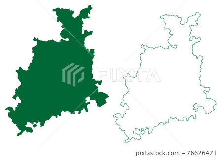 Surendranagar district (Gujarat State, Republic of India) map vector illustration, scribble sketch Surendranagar map Surendranagar district (Gujarat State, Republic of India) map vector illustration, scribble sketch Surendranagar map 76626471