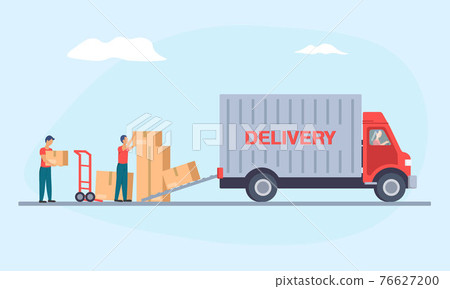 Delivery concept vector 76627200