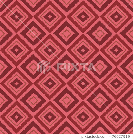 Seamless pattern with geometric elements in tribal style. Prehistoric drawings. Outline. 76627919