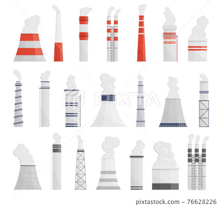 Industrial chimney vector Industrial chimney vector 76628226