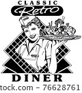 Retro Diner Waitress 2 76628761