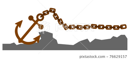 Illustration to fix with an anchor Illustration to fix with an anchor 76629157