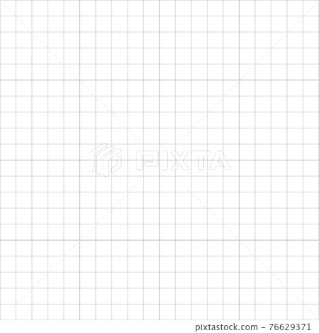 White square grid background. Notebook paper. Checkered backdrop of map. Grid paper long banner. Printable geometric design elements. Technical architect blank. Graph sketch. Vector illustration 76629371
