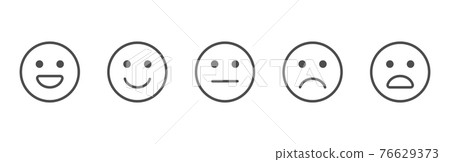 Feedback line art icons set. Review emoji reaction. Survey concept. Satisfaction scale. Business service. Consumer opinion. Customer design elements. Communication banner. Vector illustration Feedback line art icons set. Review emoji reaction. Survey concept. Satisfaction scale. Business service. Consumer opinion. Customer design elements. Communication banner. Vector illustration 76629373