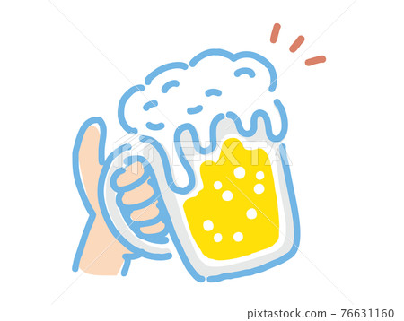 杯子啤酒吐司圖 76631160