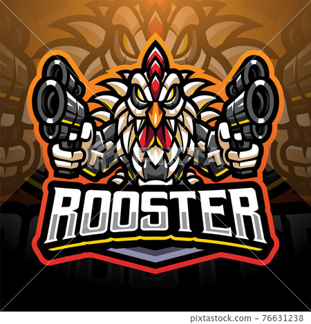 Rooster gunners cyborg mascot logo design Rooster gunners cyborg mascot logo design 76631238