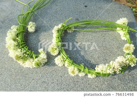 White clover wreath corolla wreath 76631498