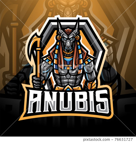 Anubis esport mascot logo design 76631727