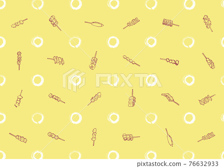Yakitori Illustration Background-Vector 76632933