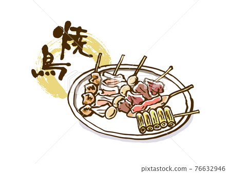Yakitori-Plate-Vector Yakitori-Plate-Vector 76632946