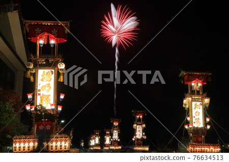 能登的煙花和切子（石川縣能登町阿巴雷節） 76634513