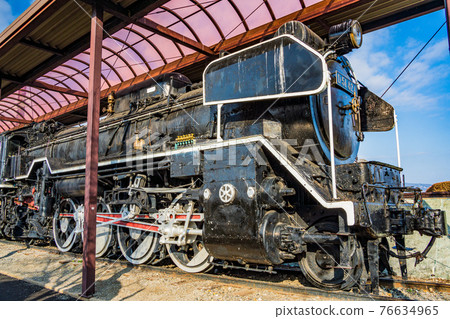 Nagano Prefecture) D51 steam locomotive on - Stock Photo 