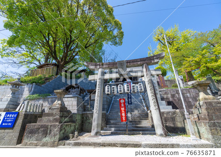 In spring, the fresh green Nosohachimangu, Iizuka City, Fukuoka Prefecture 76635871