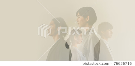 Scenery with a business person Scenery with a business person 76636716